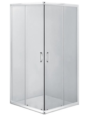 Zuhanykabin, Deante Funkia szögletes zuhanykabin króm+átlátszó üveg 90x90 KYC_041K