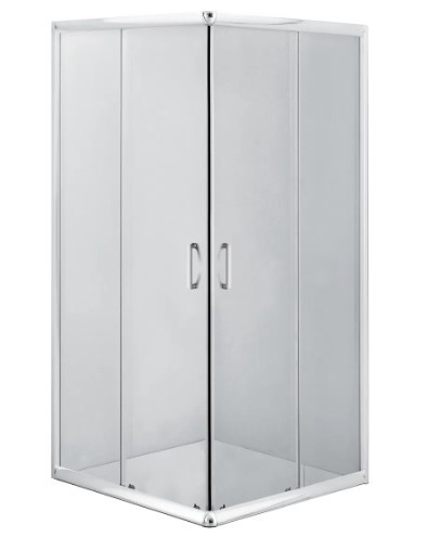 Zuhanykabin, Deante Funkia szögletes zuhanykabin króm+átlátszó üveg 80x80 KYC_042K