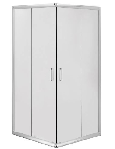 Zuhanykabin, Deante Funkia szögletes zuhanykabin króm+matt üveg 90x90 KYC_641K