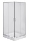 Zuhanykabin, Deante Funkia szögletes zuhanykabin króm+matt üveg 80x80 KYC_642K
