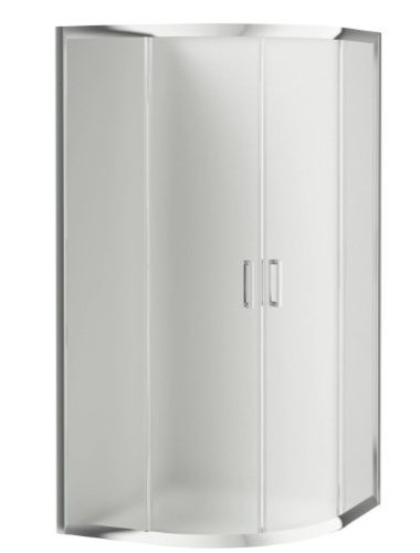 Zuhanykabin, Deante Funkia íves zuhanykabin króm+matt üveg 90x90 KYP_651K