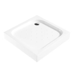   Zuhanytálca, Deante Funkia szögletes akril zuhanytálca, fehér 90 cm KTC_041B