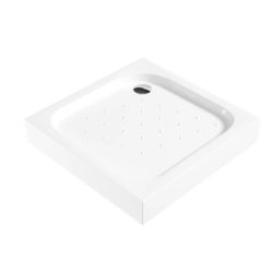   Zuhanytálca, Deante Funkia szögletes akril zuhanytálca, fehér 80 cm KTC_042B