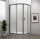 Zuhanykabin, Sapho Polysan Easy Line black íves, matt fekete, 90x90 EL2615B