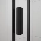 Zuhanykabin, Sapho Polysan Easy Line black szögletes zuhanykabin, matt fekete 90x80 EL5315B