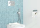 Öblítőtartály, Deante Peonia falsík alatti+wc+wc ülőke+nyomólap, fehér CDES6ZPW