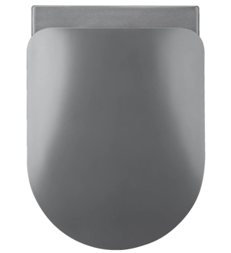 WC tető, Deante Peonia wc tető, slim, soft close, antracit/titanium CDE_DSOZ