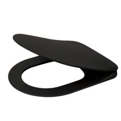   WC tető, Deante Peonia wc tető, slim, soft close, fekete CDE_NSOZ