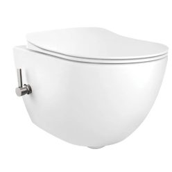   WC, Deante Peonia Wc csésze bidé funkcióval, keverő csapteleppel, fehér CBP_6WPW