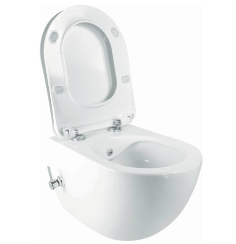 WC, Deante Peonia Wc csésze bidé funkcióval, keverő csapteleppel, fehér CBP_6WPW