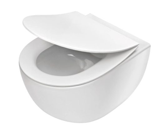 WC, Deante Peonia fali Wc csésze, perem nélküli, fehér CDE_6ZPW