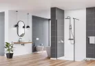 Walk-in, Deante Kerria Plus zuhanyfal 90 cm, fekete KTS_N39P