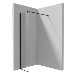 Walk-in, Deante Kerria Plus zuhanyfal 40 cm, fekete KTS_N84P