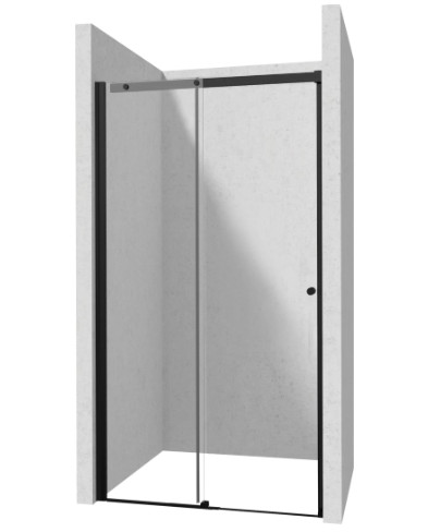 Zuhanyajtó, Deante Kerria Plus csúsztatható zuhanyajtó 110 cm, fekete KTSPN11P