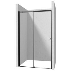   Zuhanyajtó, Deante Kerria Plus csúsztatható zuhanyajtó 150 cm, fekete KTSPN15P