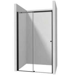   Zuhanyajtó, Deante Kerria Plus csúsztatható zuhanyajtó 160 cm, fekete KTSPN16P