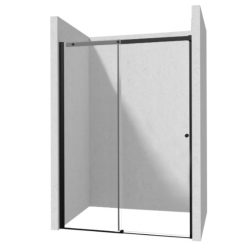   Zuhanyajtó, Deante Kerria Plus csúsztatható zuhanyajtó 170 cm, fekete KTSPN17P