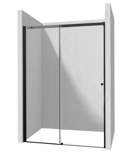 Zuhanyajtó, Deante Kerria Plus csúsztatható zuhanyajtó 170 cm, fekete KTSPN17P