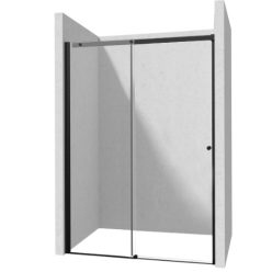   Zuhanyajtó, Deante Kerria Plus csúsztatható zuhanyajtó 180 cm, fekete KTSPN18P