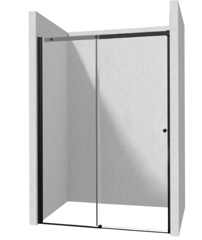 Zuhanyajtó, Deante Kerria Plus csúsztatható zuhanyajtó 180 cm, fekete KTSPN18P