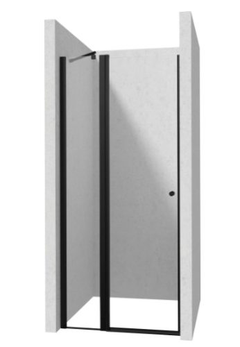 Zuhanyajtó, Deante Kerria Plus nyíló zuhanyajtó, fekete 100 cm KTSUN43P