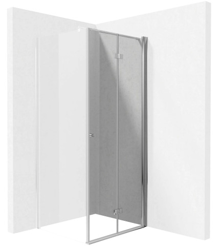 Zuhanyajtó, Deante Kerria Plus csuklóajtó, króm 100 cm KTSX043P