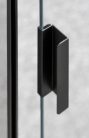 Zuhanyajtó, Deante Kerria Plus csuklóajtó, fekete 90 cm KTSXN41P