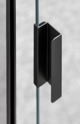 Zuhanyajtó, Deante Kerria Plus csuklóajtó, fekete 90 cm KTSXN41P