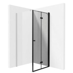   Zuhanyajtó, Deante Kerria Plus csuklóajtó, fekete 100 cm KTSXN43P