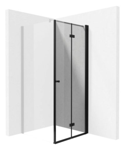 Zuhanyajtó, Deante Kerria Plus csuklóajtó, fekete 100 cm KTSXN43P