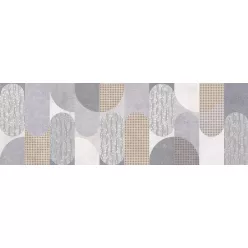 Dekorlap, Valore Princess Grey/White Dekor 25x75