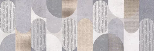 Dekorlap, Valore Princess Grey/White Dekor 25x75