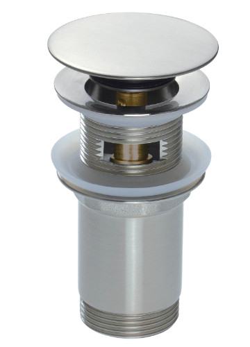 Lefolyó, Deante Click-clack leeresztő mosdókagylóhoz, bidéhez, szálcsiszolt acél NHC_F10U