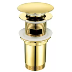   Lefolyó, Deante Click-clack leeresztő mosdókagylóhoz, bidéhez, arany NHC_Z10U