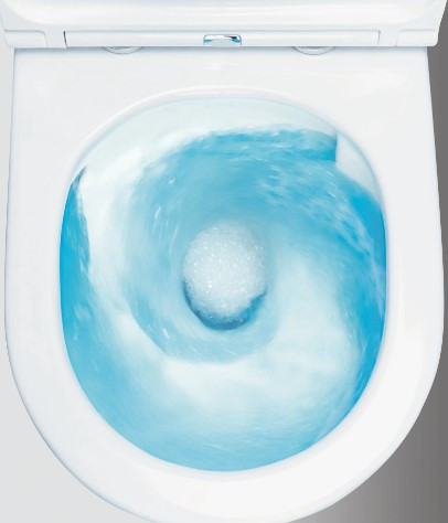 WC, Deante Jasmin univerzális kifolyású monoblokkos Wc, perem nélküli, ülőkével CDJD6RPS