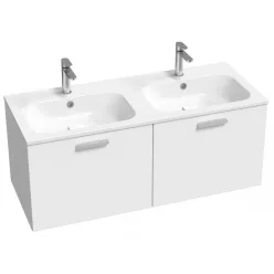   Alsó szekrény, Ravak Chrome II SD 120 fehér, króm fogantyúval 152 mm X000001775