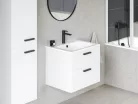 Alsó szekrény, Ravak Chrome II SD 70 fehér, fekete fogantyúval 152 mm X000001745