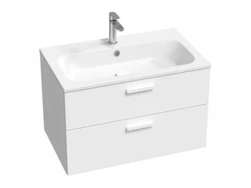 Alsó szekrény, Ravak Chrome II SD 80 fehér, fehér fogantyúval 152 mm X000001778