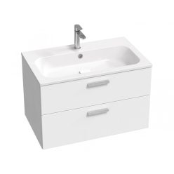   Alsó szekrény, Ravak Chrome II SD 80 fehér, króm fogantyúval 152 mm X000001774