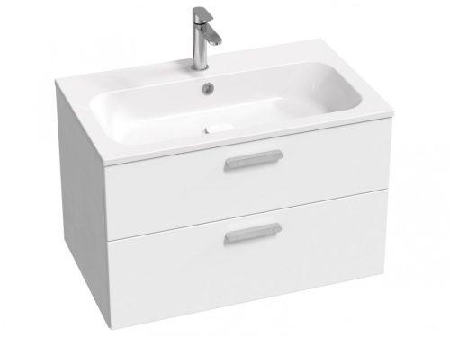 Alsó szekrény, Ravak Chrome II SD 80 fehér, króm fogantyúval 152 mm X000001774