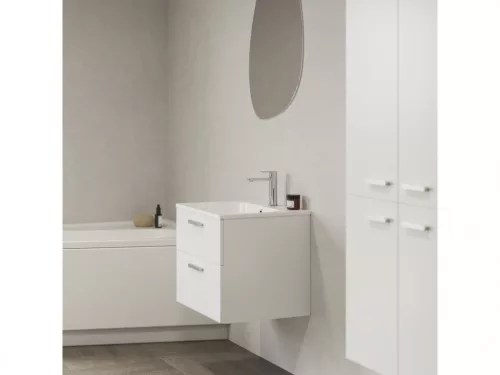 Alsó szekrény, Ravak Chrome II SD 80 fehér, króm fogantyúval 152 mm X000001774