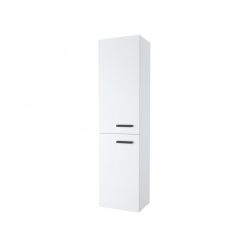   Fali szekrény,Ravak Chrome II SB 39 magasszekrény bal, fehér,fekete fogantyúval 152 mm X000001748