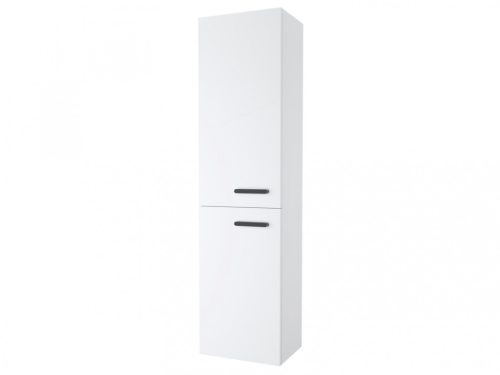 Fali szekrény,Ravak Chrome II SB 39 magasszekrény bal, fehér,fekete fogantyúval 152 mm X000001748