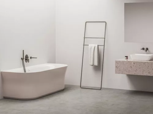 Kád, Ravak Ypsilon Wall 178x86, akrilkád, Alabaster Pink/fehér, szabadonálló XC00100084