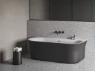 Kád, Ravak Ypsilon Wall 178x86, akrilkád, fekete/fehér, szabadonálló XC00100057