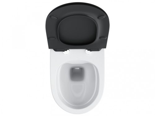 WC tető, Ravak Vita WC slim ülőke, fekete X01862