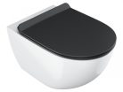 WC tető, Ravak Vita WC slim ülőke, fekete X01862