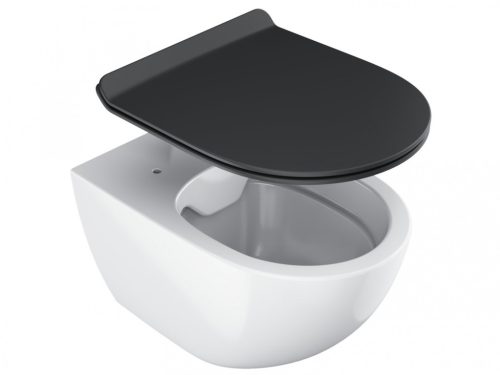 WC tető, Ravak Vita WC slim ülőke, fekete X01862
