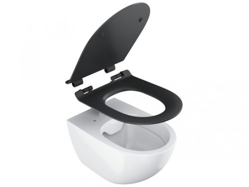 WC tető, Ravak Vita WC slim ülőke, fekete X01862