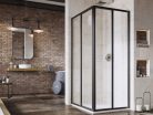 Zuhanykabin, Ravak Supernova SRV2+SRV2 80x80 195 S zuhanykabin fekete+transparent 14V403O2Z1S